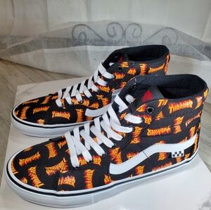 NEW Vans MENS THRASHER SK8-HI Canvas Skateboarding Sneakers SIZE 10 NEW WITH BOX